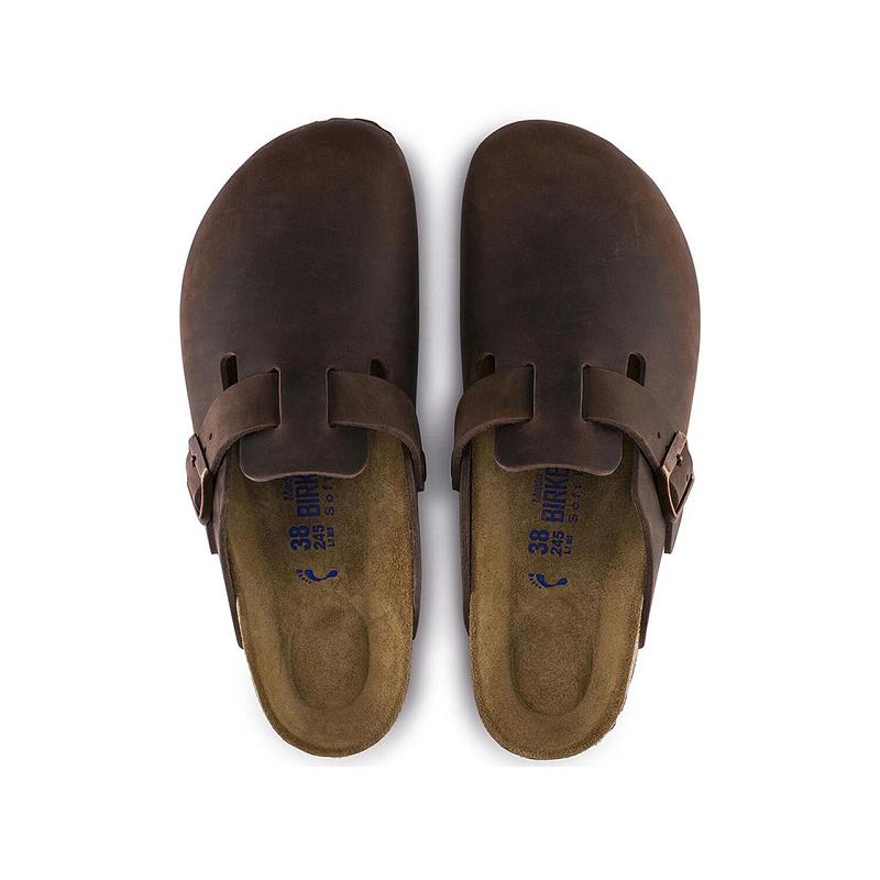 Boston Birkenstock Soft Footbed Oiled Kozene Panske Káva | SK 365SGL